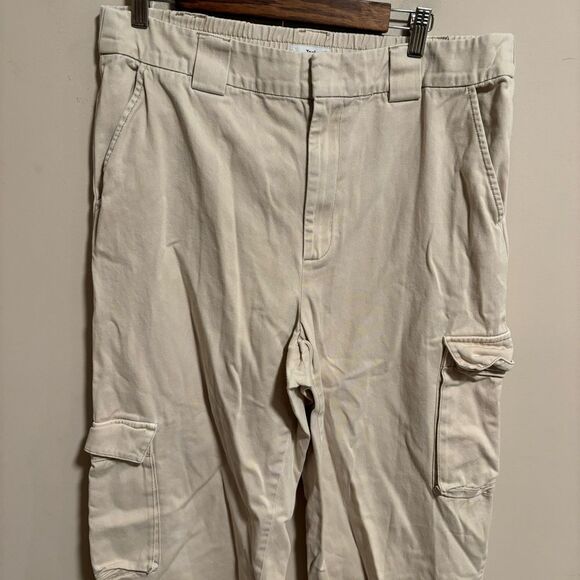 TNA ARITZIA Cargo Pants Flax Beige Tan- Size XL - Picture 5 of 12